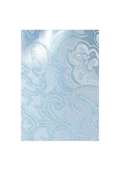 Set cravată și batistă model paisley albastru deschis