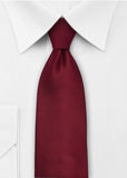 Cravată cu Clip-on unicoloră în roșu închis elegant