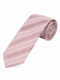 Cravată XXL 185 cm cu linii de design floral roz și argintiu