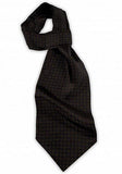 Cravata, ascot, mătase negru