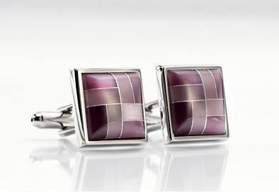 Butoni camasa barbati visiniu - mov- violet Mont Pellier--Cravate Online