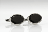 Butoni oval negri
