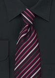 Cravata cu Dungi Colorate 160 cm--Cravate Online