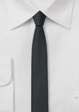 Cravata matase neagra,subtire, slim, 4cm