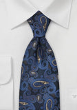 Cravate brodate negru albastru maro deschis--Cravate Online