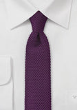 Cravate slim barbati matase tricotata mov--Cravate Online