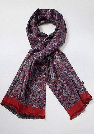 Esarfa matase model paisley de lux--Cravate Online