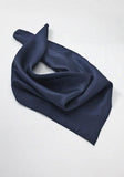 Eșarfă mătase pentru femei albastru-închis--Cravate Online