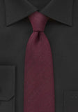 Cravată de lana, rosie, business, texturată grosieră, roșu bordeaux