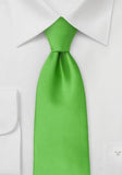 Cravata business cu banda elastica verde semnal