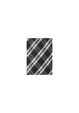 Cravată cu design glen check în alb-negru gudron