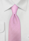 Cravată business cu buline, design roz