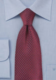 Cravata Clip-on rosie  structura rosu mediu bordeaux