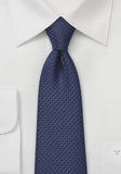 Cravată Clip-on de bărbați structurată albastru închis