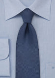 Cravată clip structurată bleumarin