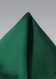 Batista de buzunar din satin verde inchis