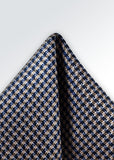 Batista sacou cu design waffle bej albastru