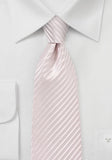 Cravata barbati cu structura in dungi roz pastel