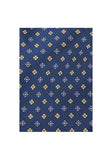 Esarfa in bleumarin cu ornamente
