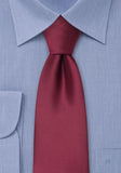 Cravată cu agrafă Clip-On Rosu din microfibră bordeaux