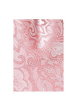 Cravată îngustă roz cu un model subtil paisley