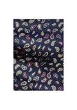 Eșarfă Ascot Paisley model bleumarin