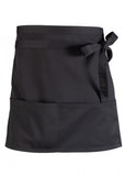 Șorț negru cu buzunare (Unisex) de la Chefmade