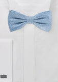 Set: papion pentru barbati, batista decorativa si bretele in albastru deschis