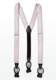 Set: papion bărbătesc, batistă și bretele în blush Set elegant fard pestritat