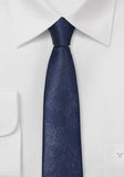 Cravata Trend aspect piele bleumarin