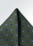Batista sacou cu motiv floral, maro-verde