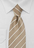 Cravată de afaceri dungi galben de aurii Navy - Cravatepedia
