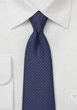 Cravată cu structura de afaceri bleumarin albastru 148X8.5 cm - Cravatepedia