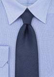 Cravata copii, structurata, albastru miezul noptii - Cravatepedia