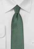 Cravată verde picouri punctată - pentru Bărbați - Tailor Greena