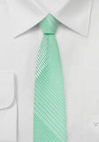 Cravata ingusta verde menta