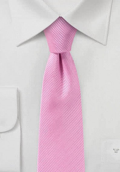 Cravate roz monocromatic polifibra italiana