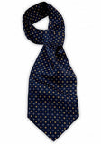 Cravate, Ascot, bleumarin intens