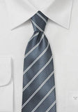 Cravata barbati cu linii culori clasice - Cravatepedia