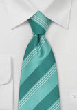 Cravata dungi alb verde