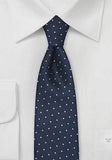 Cravata ingusta 148X6 cm cu puncte roz