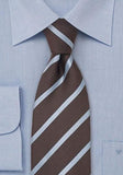 Cravata cu dungi pentru copii albastru - Cravatepedia