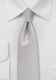 Cravată pentru bărbați texturată subțire gri mediu aproape metalic sidef - Cravatepedia