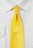 Cravata galbena barbati, structurat uni galben,7,5 cm