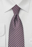 Cravată pentru bărbați, microfibra, albastru-alb patrat, 160 cm - Cravatepedia