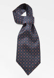 Ascot albastru inchis cravata matase--Cravate Online