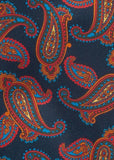 Ascot vesel motiv paisley bleumarin