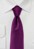 Cravată de afaceri violet simplu violet Satin cravată în violet