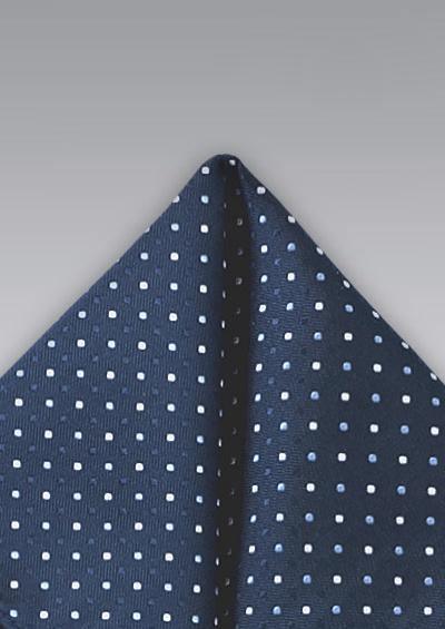 Batista Costum albastru cu puncte albe--Cravate Online