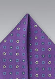 Batista Mov cu Model Floral--Cravate Online
